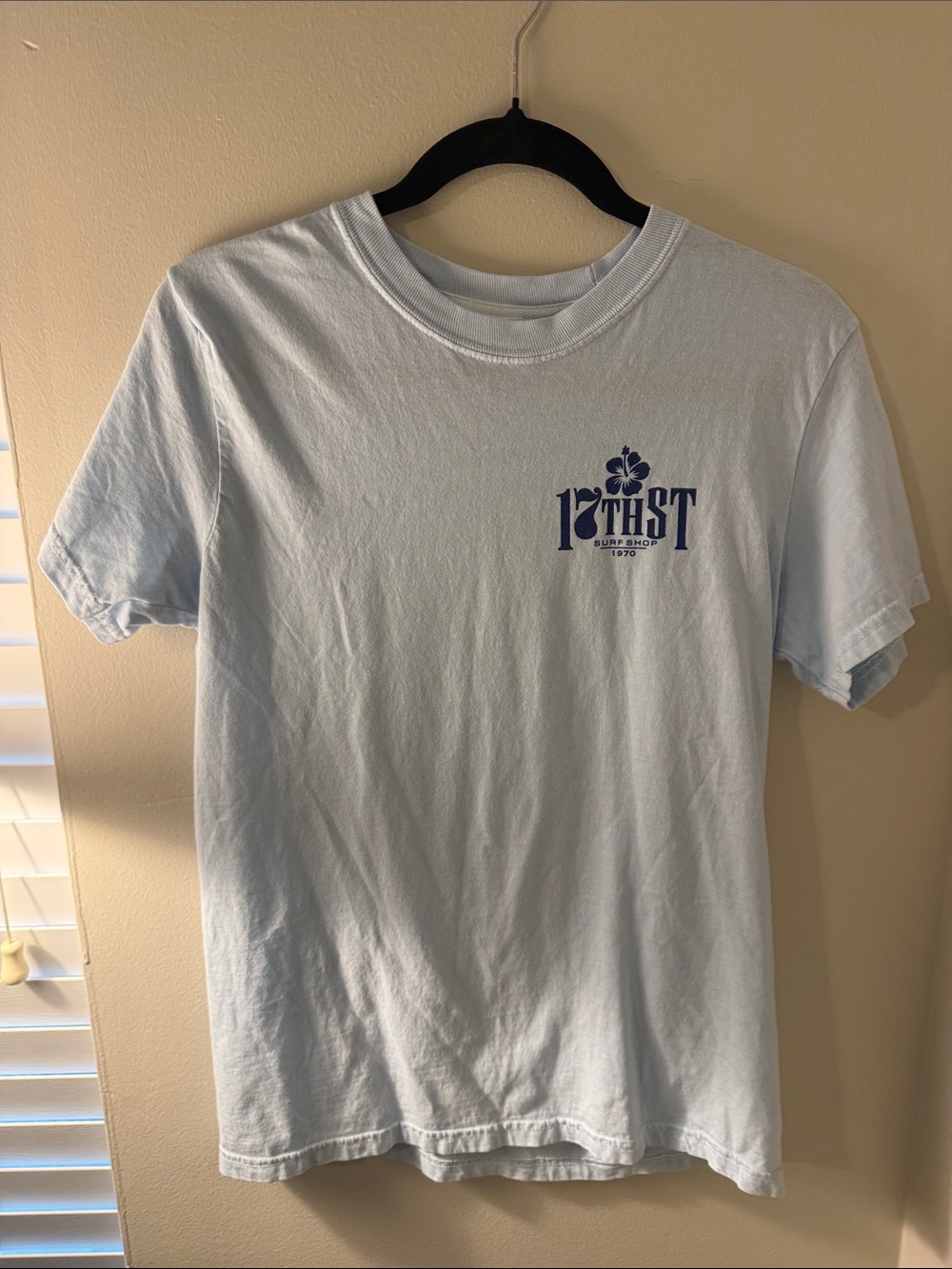 17th St Surf Shop Light Blue Logo T-Shirt
